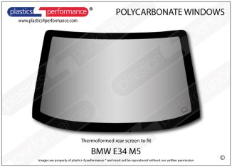 BMW - E34 M5 - Lexan Polycarbonate rear screen