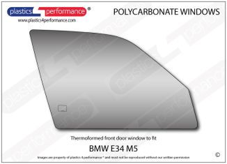 BMW - E34 M5 - Lexan Polycarbonate right front door window