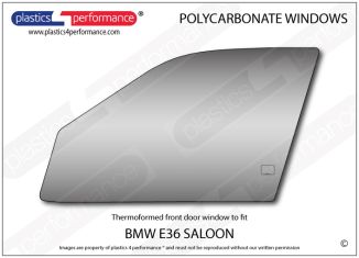 BMW - E36 Sedan - Lexan Polycarbonate left front door window