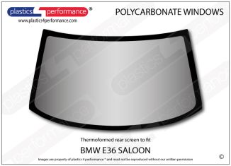 BMW - E36 Saloon - Lexan Polycarbonate rear screen