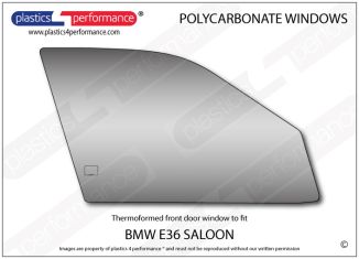 BMW - E36 Sedan - Lexan Polycarbonate right front door window