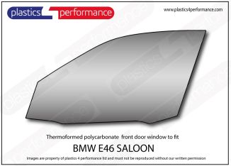 BMW - E46 Sedan Lexan / Makrolon Polycarbonate left front door window