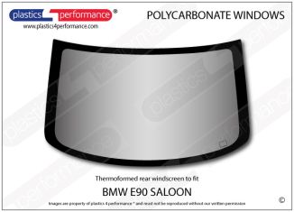 BMW - E90 Sedan - Lexan Polycarbonate rear screen