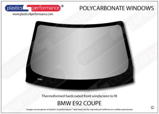 BMW - E92 Coupe -Hardcoated Lexan front windscreen