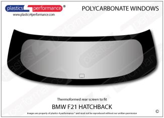 BMW - F21 1 Series 3dr - Lexan Polycarbonate rear window
