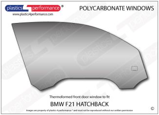 BMW - F21 1 Series 3dr - Lexan Polycarbonate right front door window