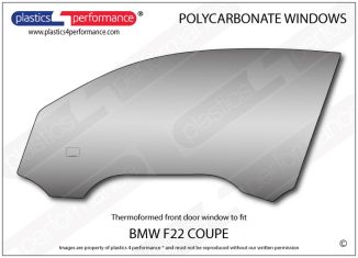 BMW - F22 Coupe - Lexan Polycarbonate left front door window