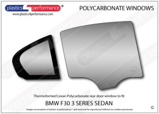 BMW F30 3 Series Sedan - Lexan Polycarbonate right rear door window