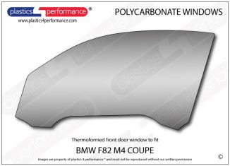 BMW - F82 M4 - Lexan Polycarbonate left front door window