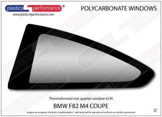 BMW - F82 M4 - Lexan Polycarbonate left rear quarter window
