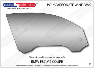 BMW - F87 M2 - Lexan Polycarbonate right front door window