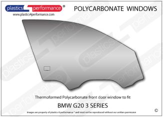 BMW - G20 3 Series Sedan - Lexan Polycarbonate right front door window