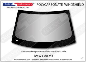 BMW G80 M3 - Hardcoated Lexan Polycarbonate front windshield