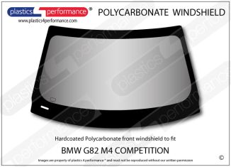BMW G82 M4 Competition - Hardcoated Lexan Polycarbonate front windshield