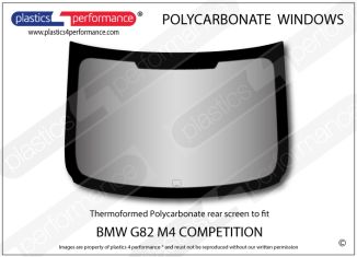 BMW - G82 M4 Competition - Lexan Polycarbonate rear screen