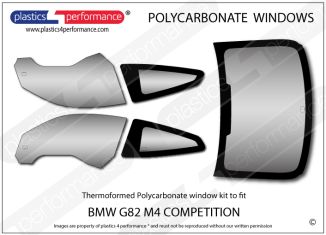 BMW - G82 M4 Competition - Lexan Polycarbonate window kit