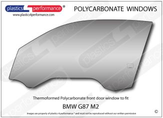 BMW G87 M2 - Lexan Polycarbonate left front door window