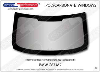 BMW G87 M2 - Lexan Polycarbonate rear screen