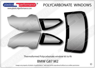 BMW G87 M2 - Lexan Polycarbonate window kit