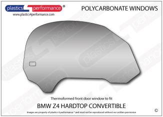 BMW - Z4 E85 Roadster - Lexan Polycarbonate right front door window