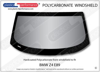 BMW Z4 E89 Coupe - Hardcoated Lexan Polycarbonate front windshield
