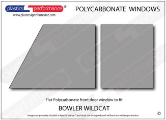 BOWLER - Wildcat - Lexan Polycarbonate left front door window