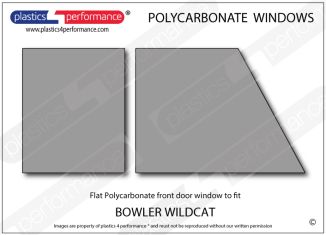 BOWLER - Wildcat - Lexan Polycarbonate right front door window