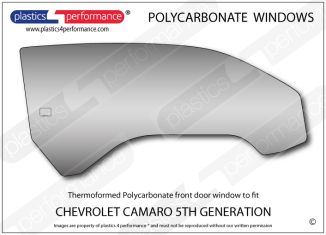 CHEVROLET Camaro 5th Generation - Lexan Polycarbonate right front door window
