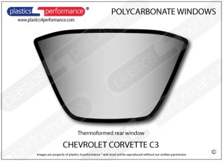 CHEVROLET - Corvette C3 - Lexan Polycarbonate rear window
