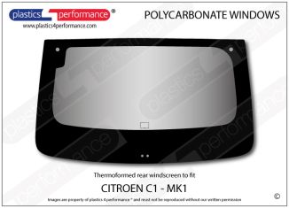 CITROEN - C1 - Lexan Polycarbonate rear screen
