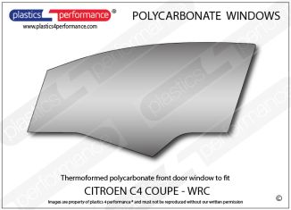 CITROEN - C4 Coupe - Lexan Polycarbonate left front door window