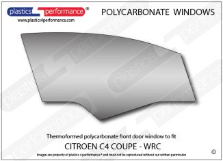 CITROEN - C4 Coupe - Lexan Polycarbonate right front door window