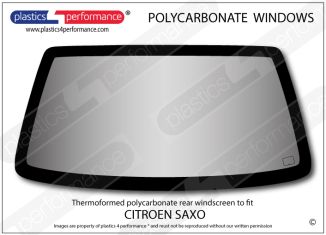 CITROEN - Saxo - Lexan Polycarbonate rear screen