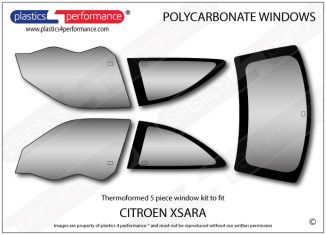 CITROEN - Xsara - Lexan Polycarbonate window kit