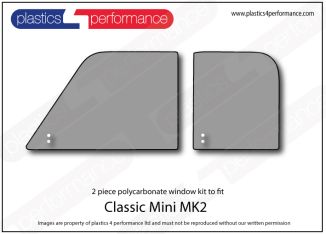AUSTIN - Mini MK2 - Lexan Polycarbonate left front door window
