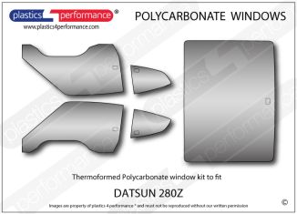 DATSUN - 280Z - Lexan Polycarbonate window kit