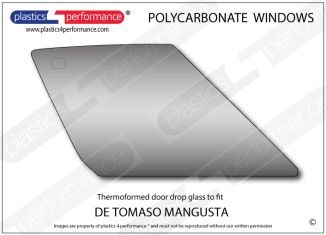 DE TOMASO - Mangusta - Lexan Polycarbonate right front door window