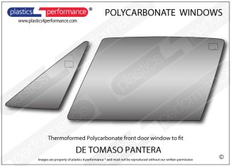 DE TOMASO - Pantera - Lexan Polycarbonate left front door window