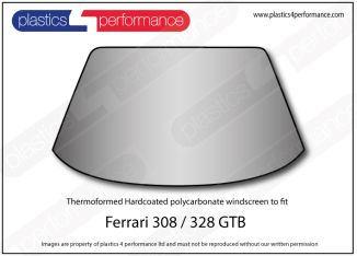 FERRARI - 328 GTB - Hardcoated Lexan Polycarbonate front windscreen