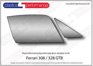 FERRARI - 328 GTB - Lexan Polycarbonate right front door window