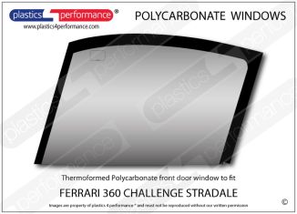 FERRARI 360 Challenge Stradale - Lexan Polycarbonate left front door window
