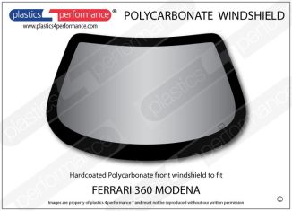 FERRARI 360 Modena - Hardcoated Lexan Polycarbonate front windscreen