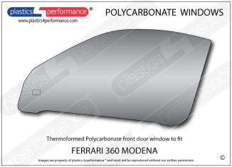 FERRARI 360 Modena - Lexan Polycarbonate left front door window