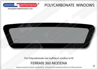 FERRARI 360 Modena - Lexan Polycarbonate rear bulkhead window