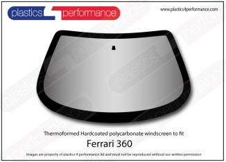 FERRARI 360 Modena - Hardcoated Lexan Polycarbonate front windscreen