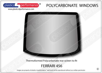FERRARI - 456 - Lexan Polycarbonate rear screen