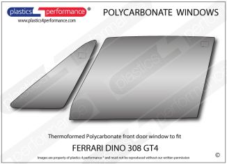 FERRARI - Dino 308 GT4 - Lexan Polycarbonate left front door window