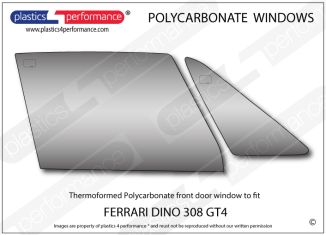 FERRARI - Dino 308 GT4 - Lexan Polycarbonate right front door window