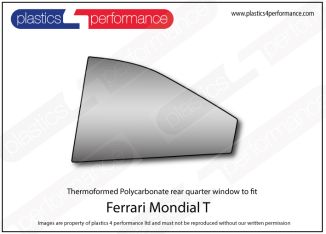 FERRARI - Mondial T - Lexan Polycarbonate left rear quarter window