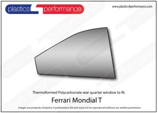 FERRARI - Mondial T - Lexan Polycarbonate right rear quarter window
